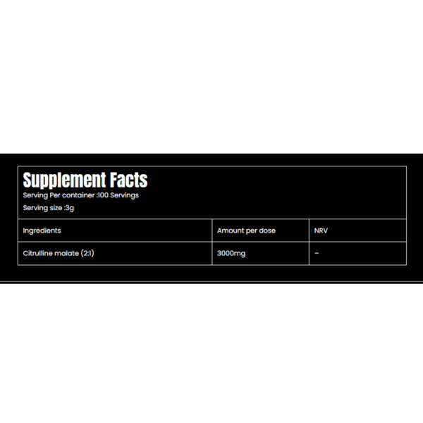 Marvelous - Citrulline malate Unflavored 300 gr - Image 2