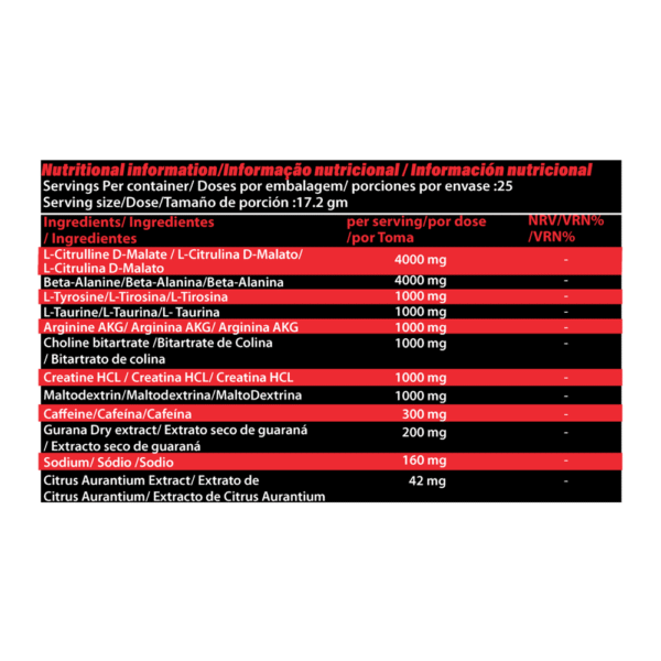 Marvlous - Experiment Powerful preworkout formula - 480gr - bubble gum - Image 2