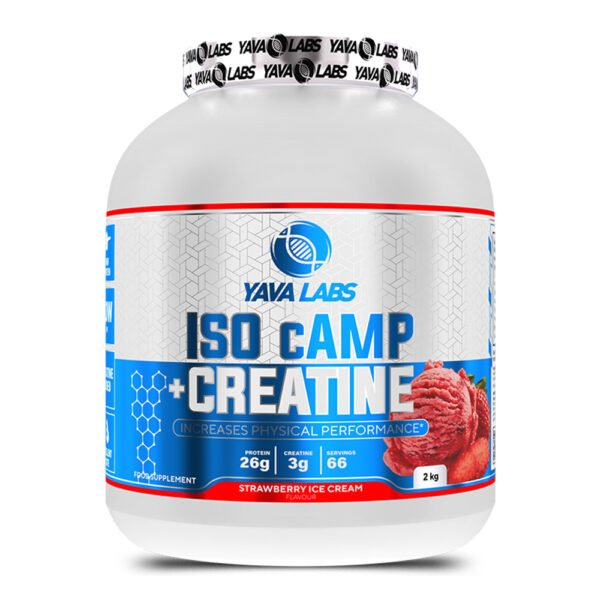 yava labs ISO cAMP + Creatine 2 kg Strawberry Ice Cream