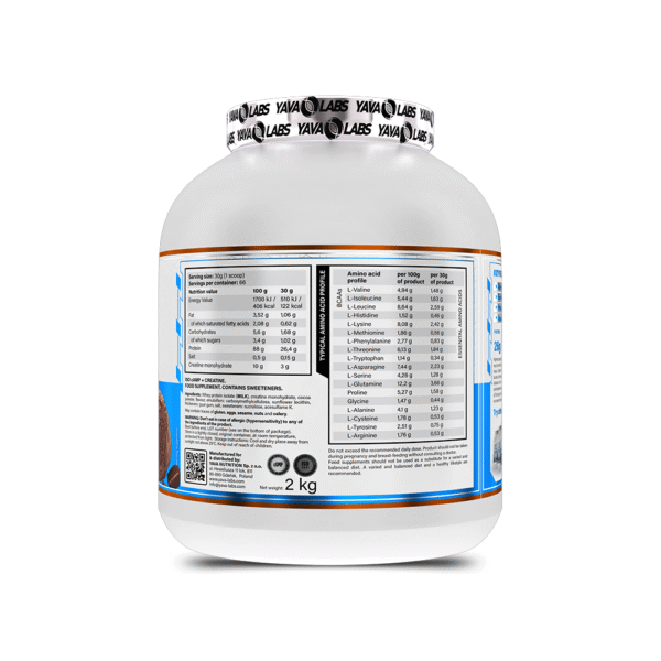 yava labs ISO cAMP + Creatine 2 kg vanilla Ice Cream - Image 2