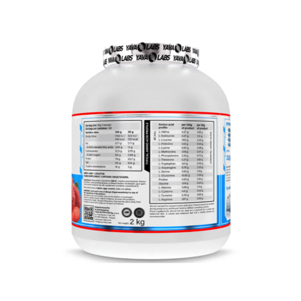 yava labs Whey cAMP + Creatine 2 kg Strawberry Ice Cream - Image 2