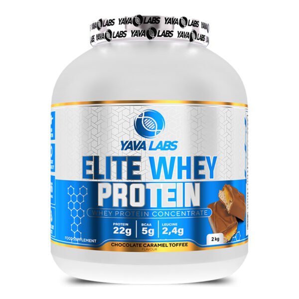 yava labs Elite Whey Protein 2 kg Chocolate Toffee Caramel